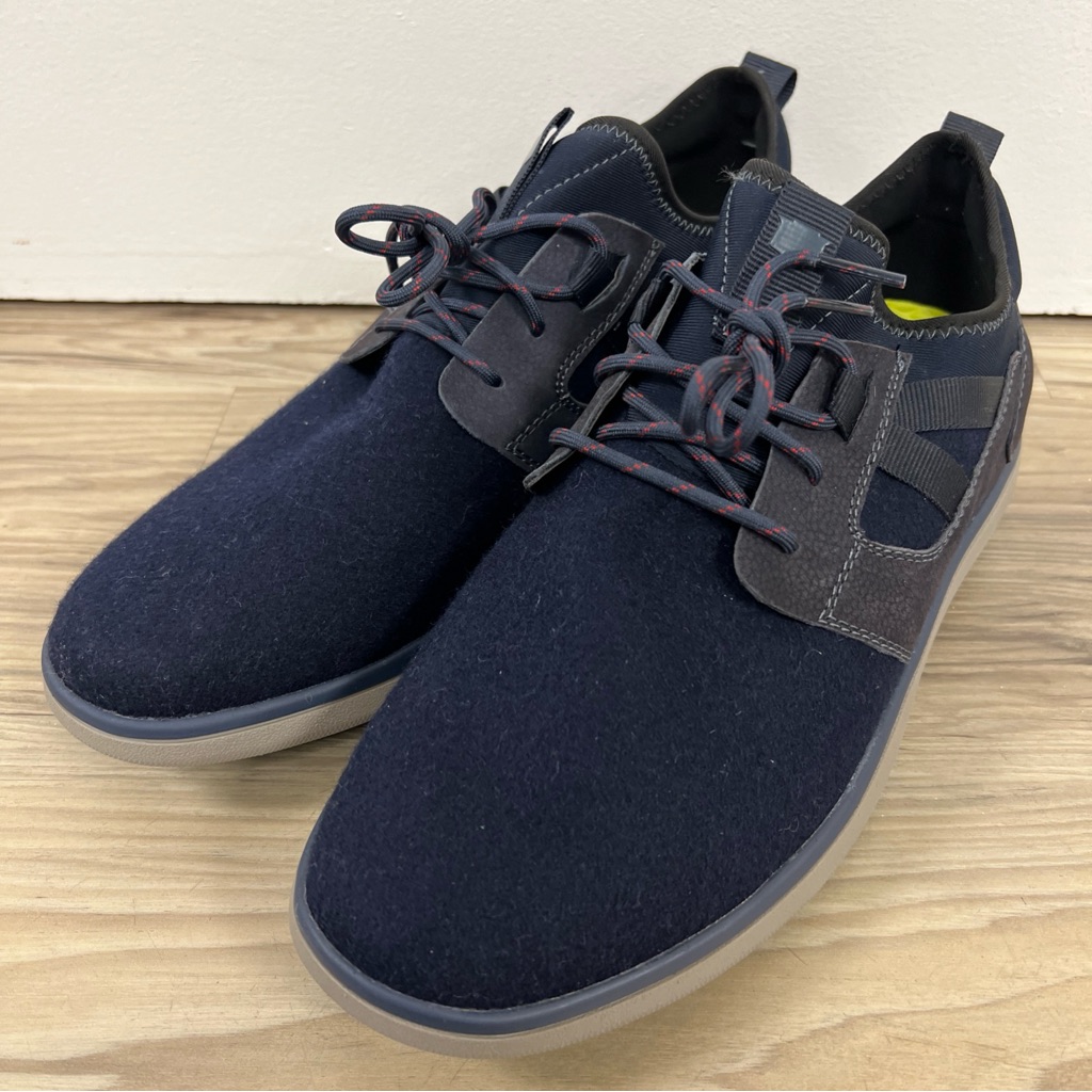 Florsheim Venture Knit Plain Toe Lace Up Sneaker Navy Men's Size 8.5w Nwob